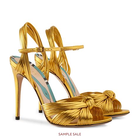 gucci gold sandal with pearl|Gucci closed toe sandals.